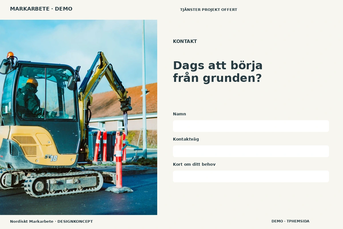Nordiskt Markarbete – Kontakt för markarbete