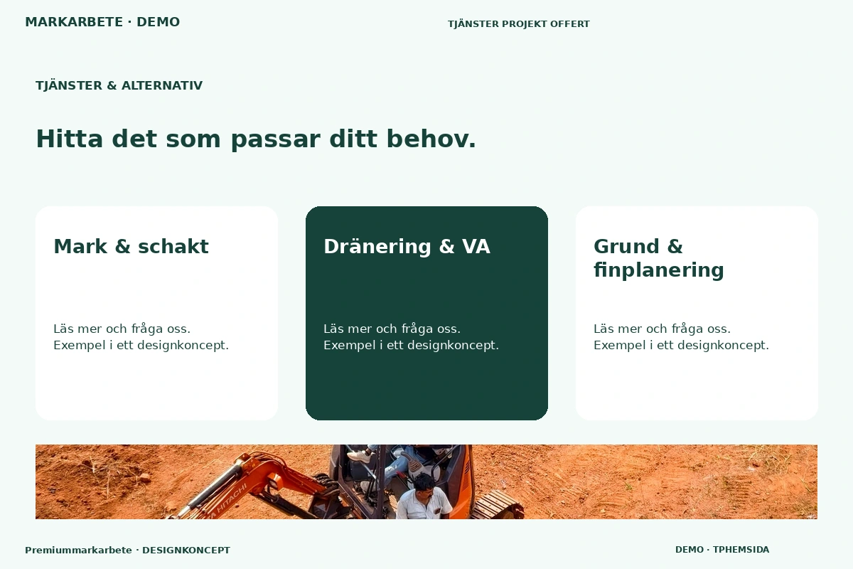Premiummarkarbete – Tjänster & alternativ för markarbete