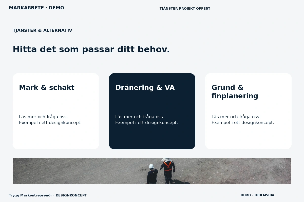Trygg Markentreprenör – Tjänster & alternativ för markarbete