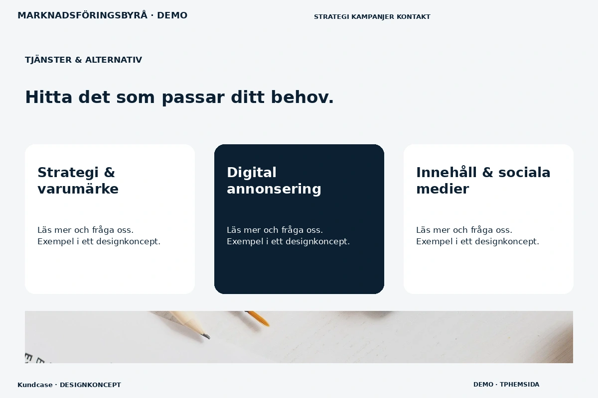 Kundcase – Tjänster & alternativ för marknadsföringsbyrå