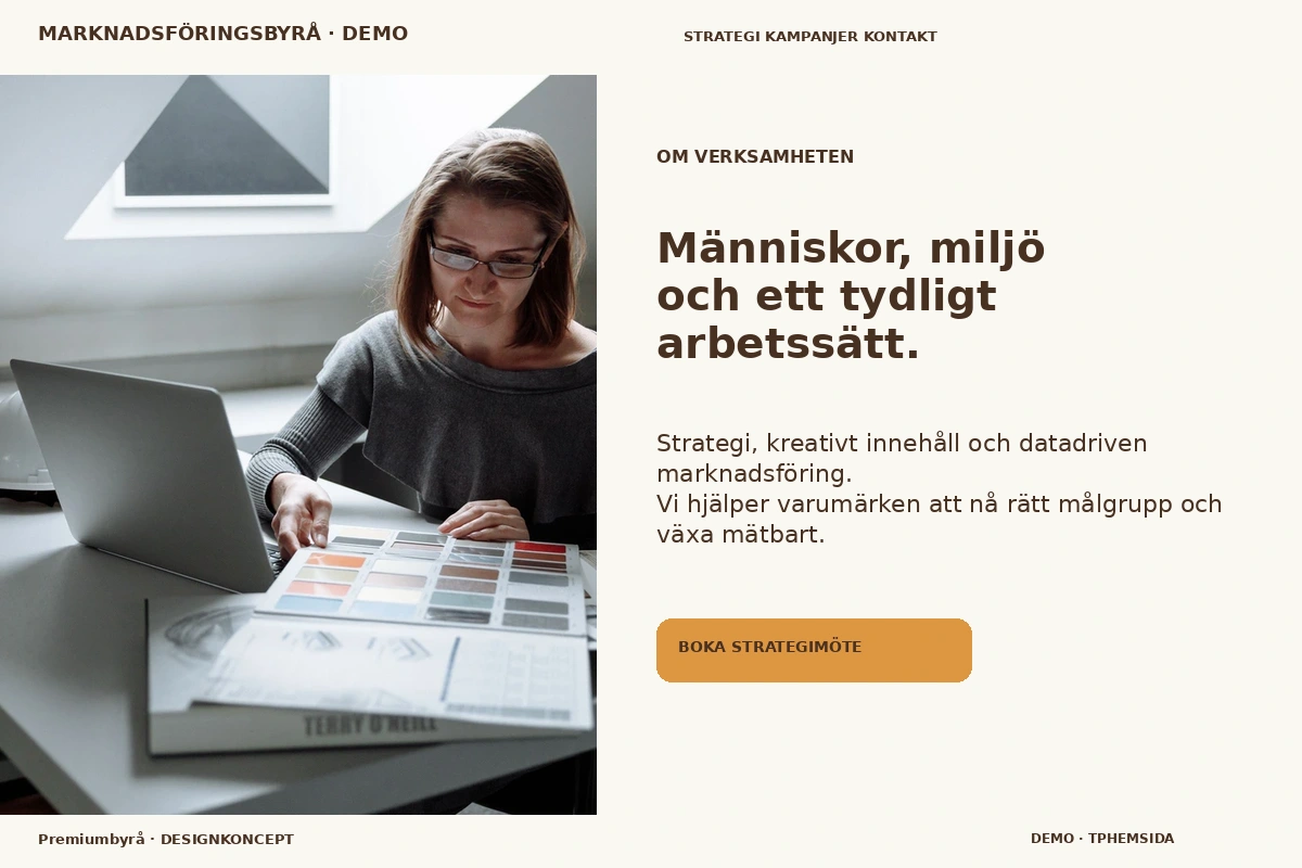 Premiumbyrå – Om verksamheten för marknadsföringsbyrå