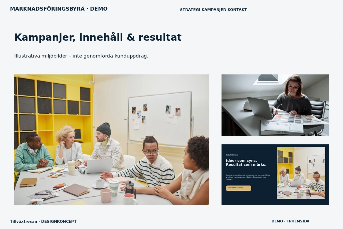 Tillväxtresan – Kampanjer, innehåll & resultat för marknadsföringsbyrå