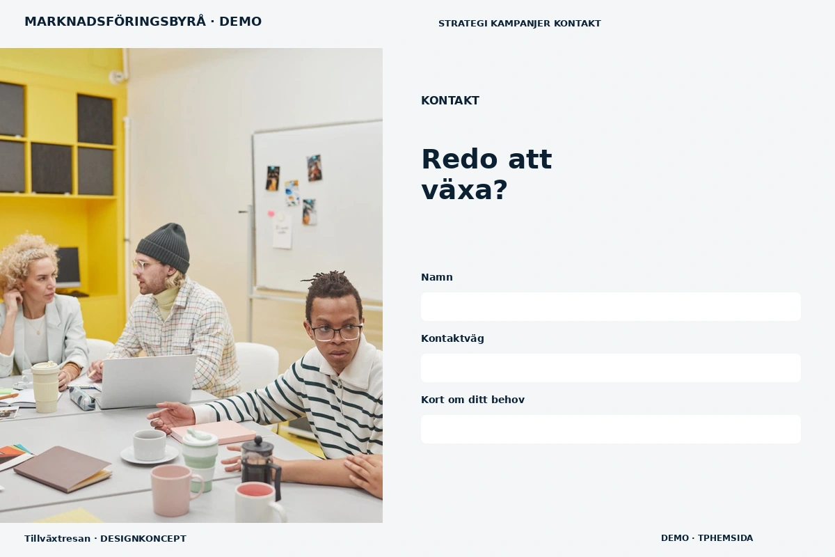 Tillväxtresan – Kontakt för marknadsföringsbyrå