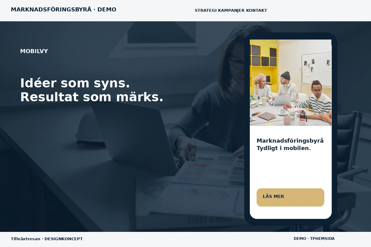 Tillväxtresan – Mobilvy för marknadsföringsbyrå