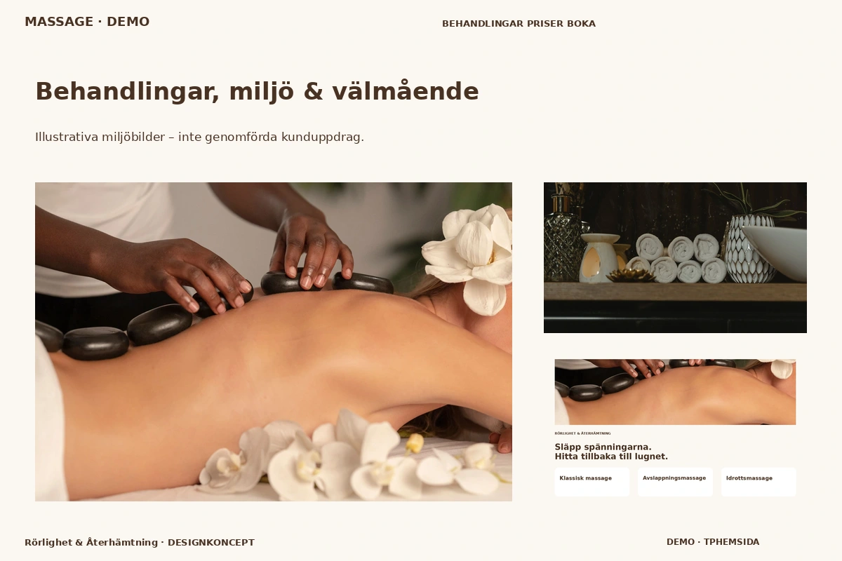 Rörlighet & Återhämtning – Behandlingar, miljö & välmående för massage