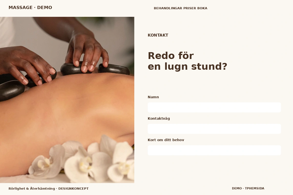 Rörlighet & Återhämtning – Kontakt för massage