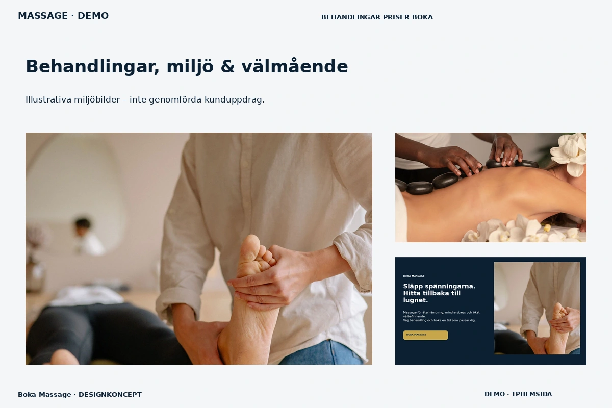 Boka Massage – Behandlingar, miljö & välmående för massage