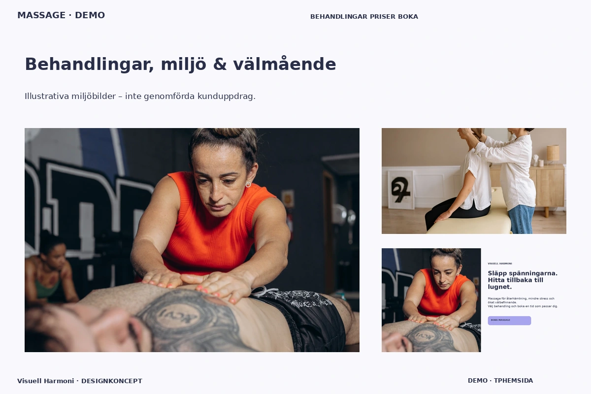 Visuell Harmoni – Behandlingar, miljö & välmående för massage