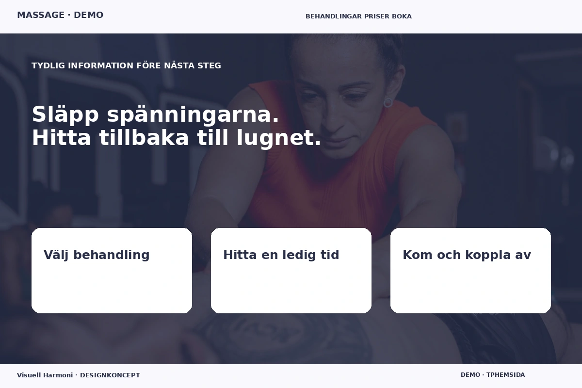 Visuell Harmoni – Inför ditt val för massage