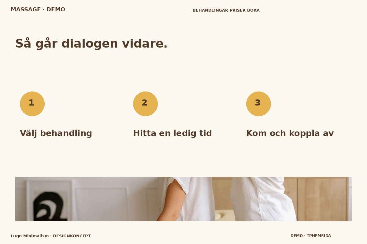 Lugn Minimalism – Så fungerar dialogen för massage