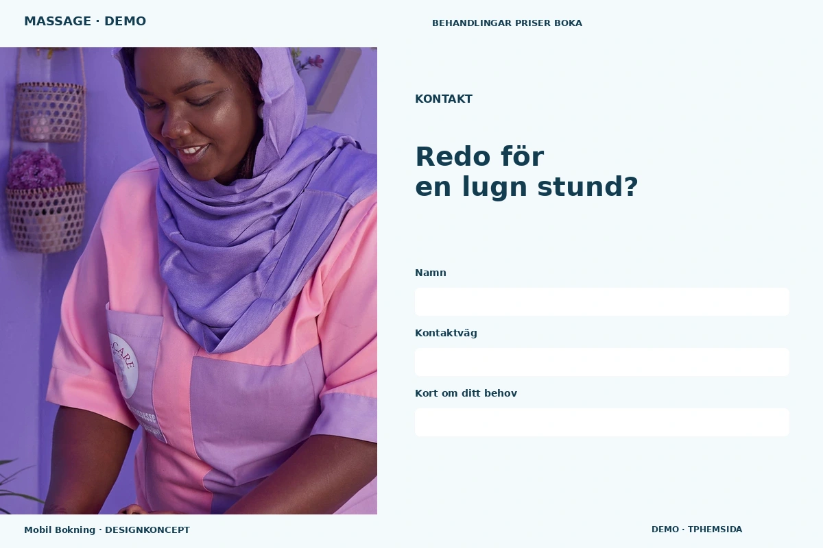 Mobil Bokning – Kontakt för massage
