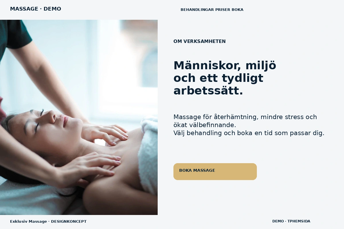 Exklusiv Massage – Om verksamheten för massage