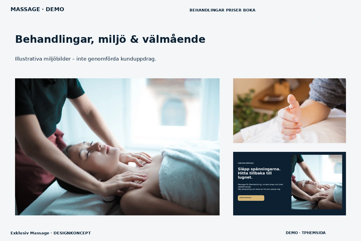 Exklusiv Massage – Behandlingar, miljö & välmående för massage