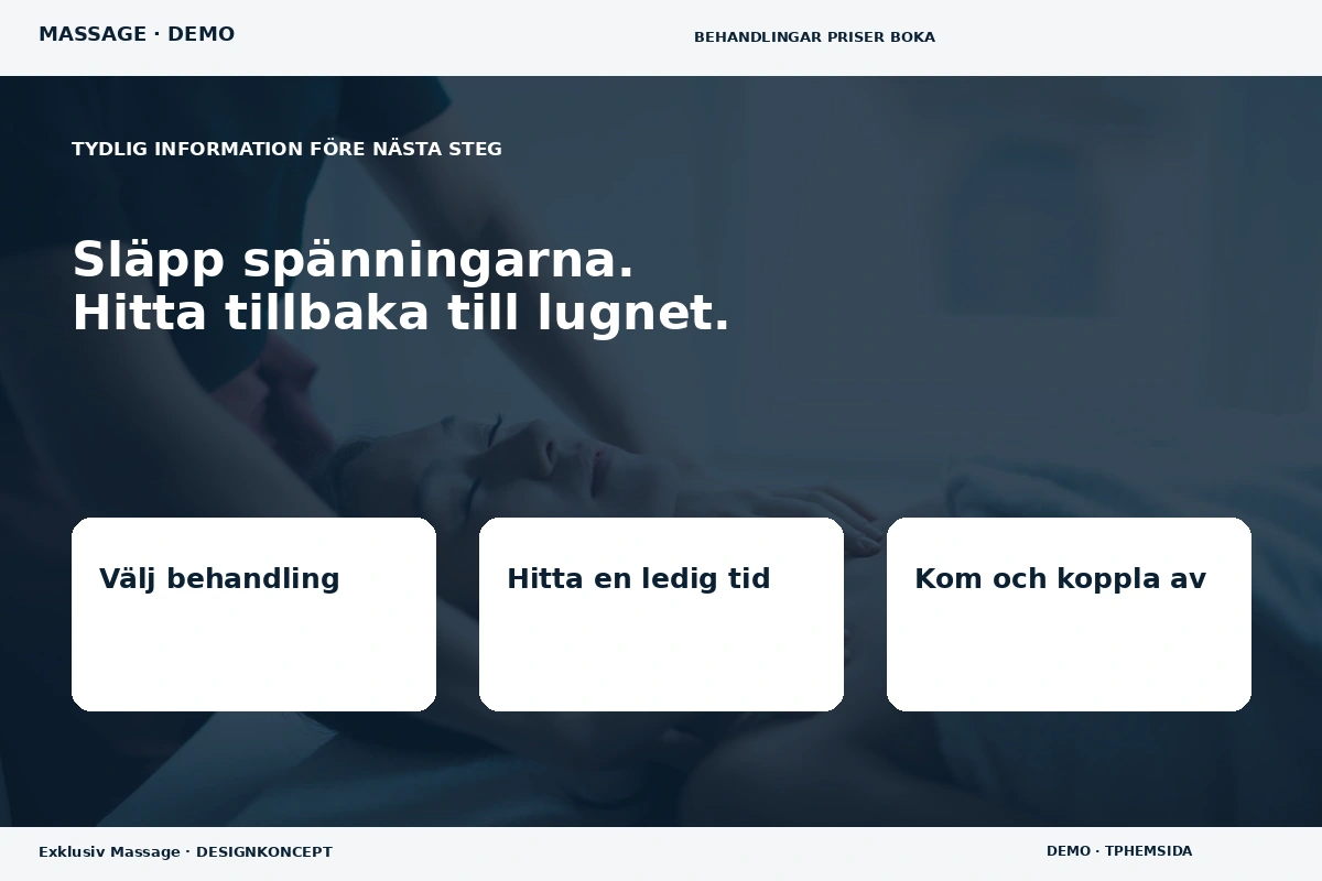 Exklusiv Massage – Inför ditt val för massage