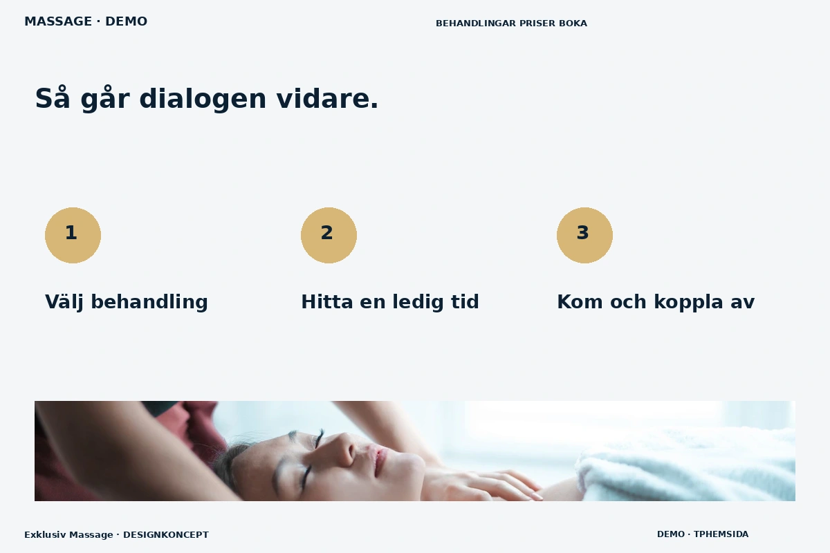 Exklusiv Massage – Så fungerar dialogen för massage