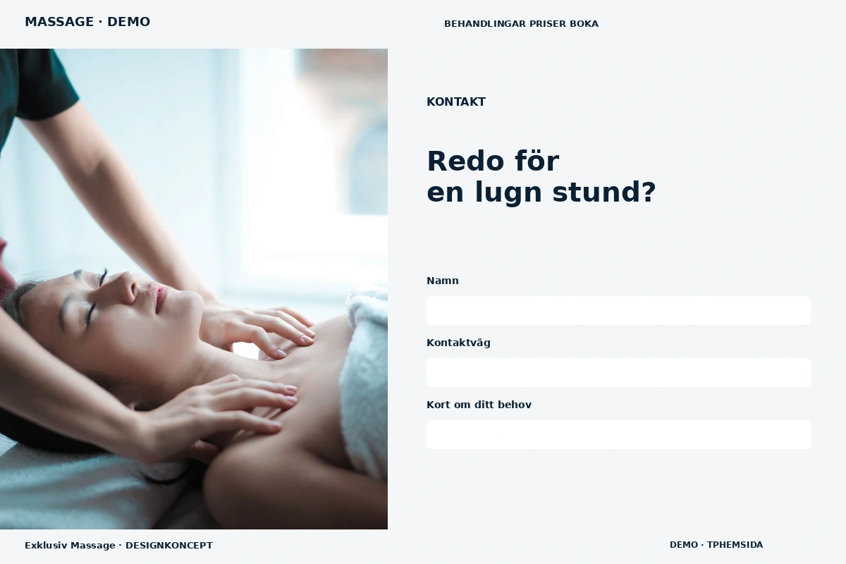 Exklusiv Massage – Kontakt för massage