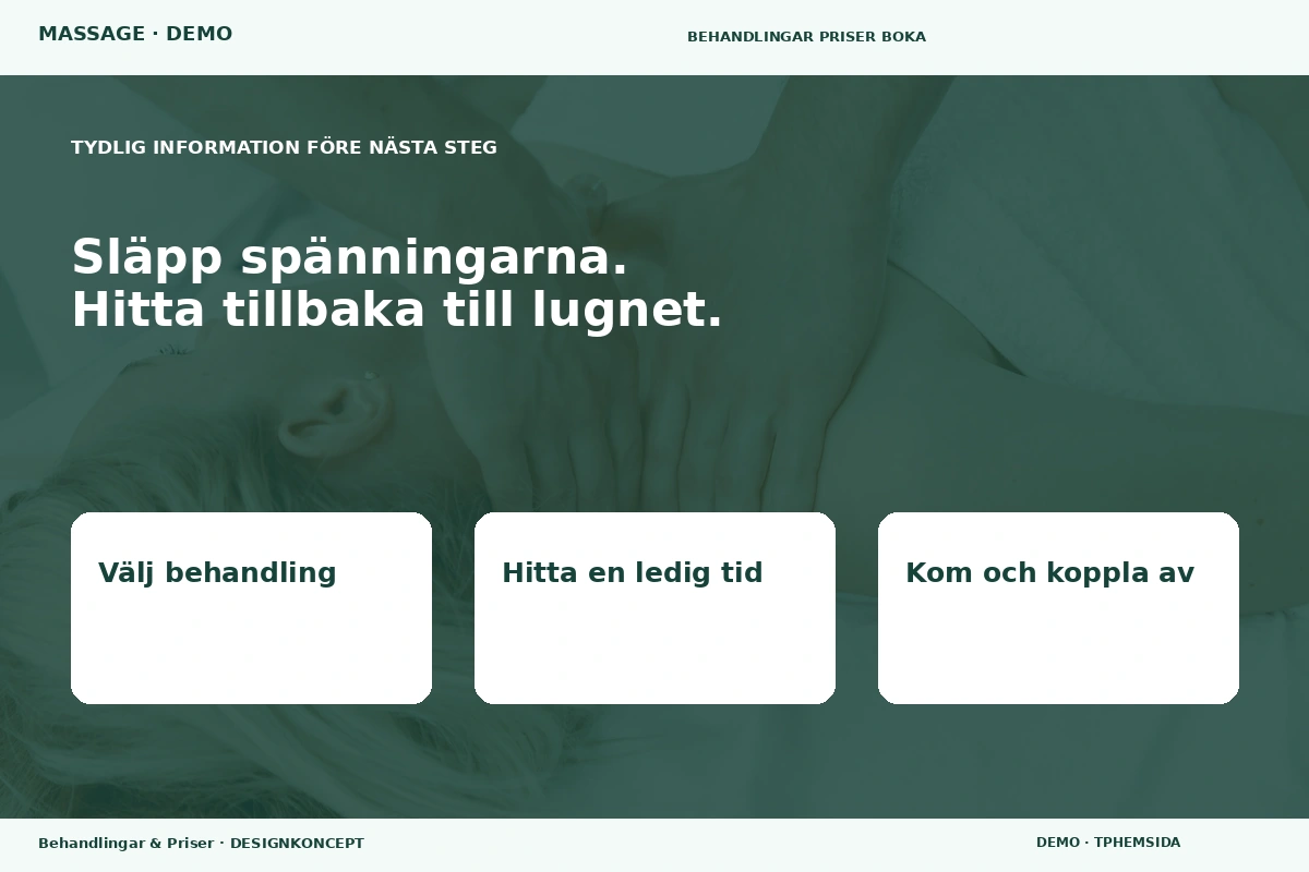 Behandlingar & Priser – Inför ditt val för massage
