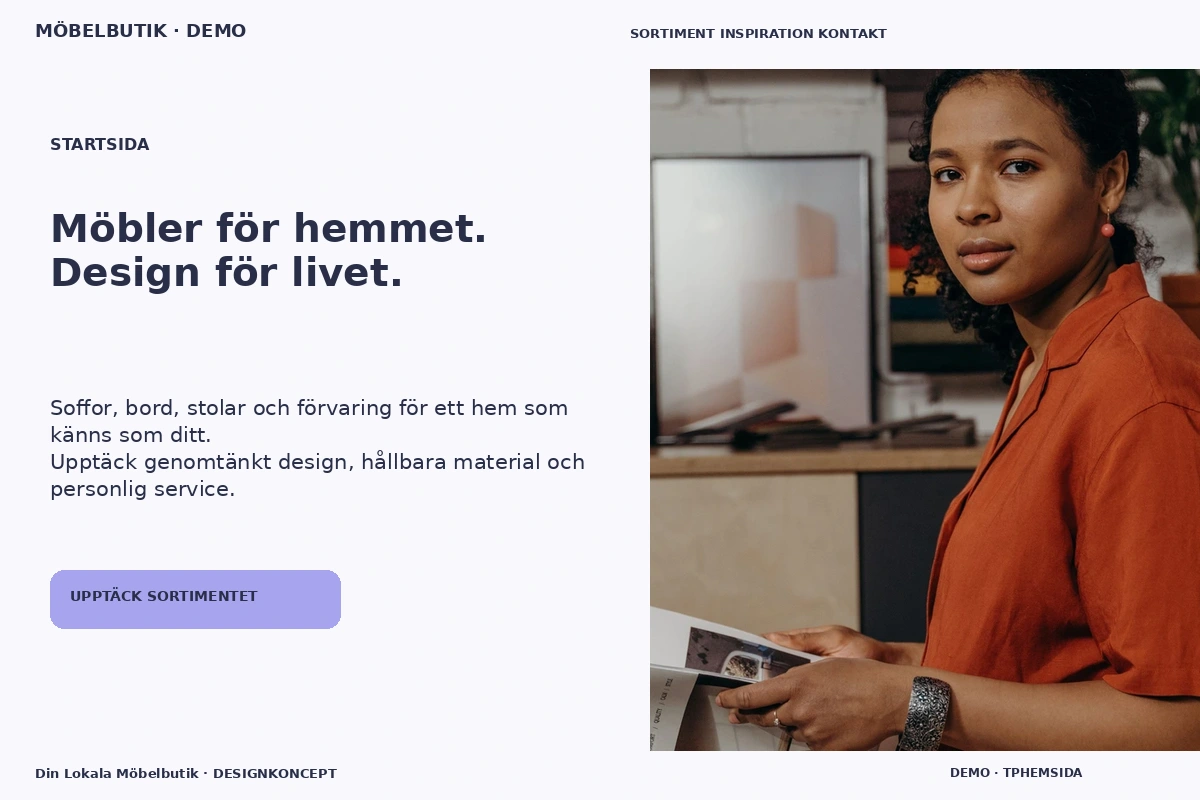 Din Lokala Möbelbutik – Startsida för möbelbutik