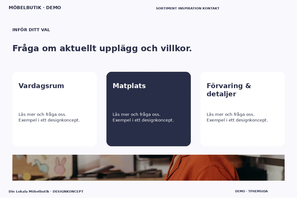 Din Lokala Möbelbutik – Alternativ & villkor för möbelbutik