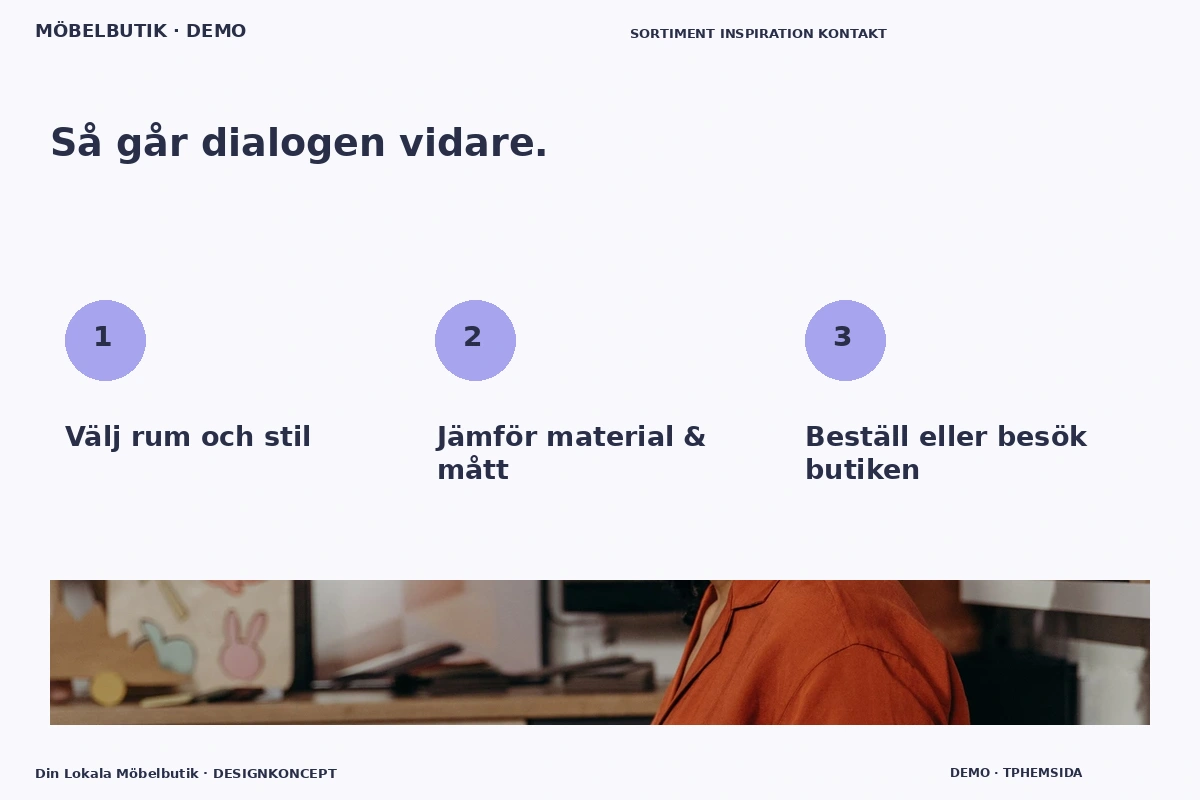Din Lokala Möbelbutik – Så fungerar dialogen för möbelbutik