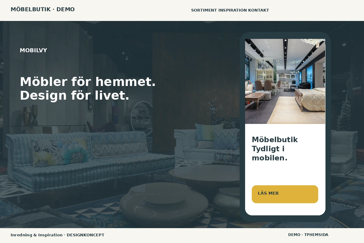 Inredning & Inspiration – Mobilvy för möbelbutik
