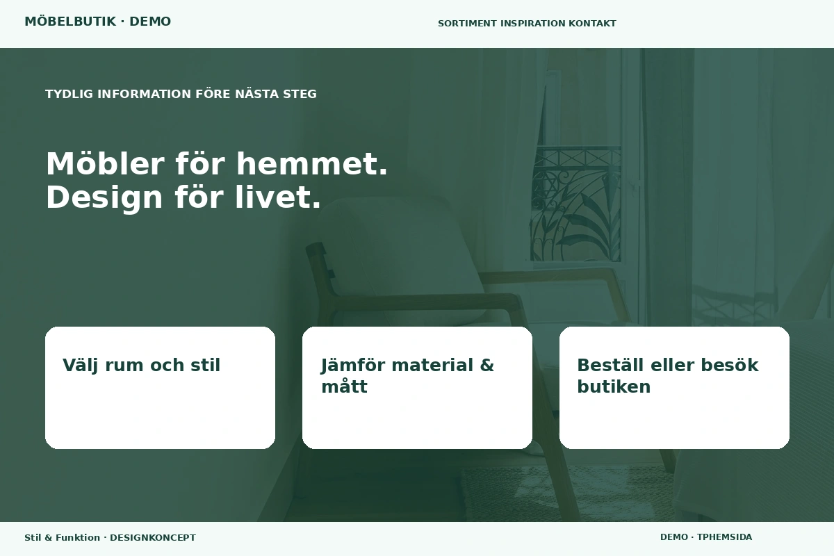 Stil & Funktion – Inför ditt val för möbelbutik