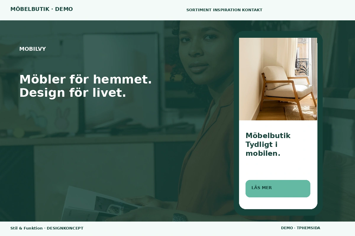 Stil & Funktion – Mobilvy för möbelbutik