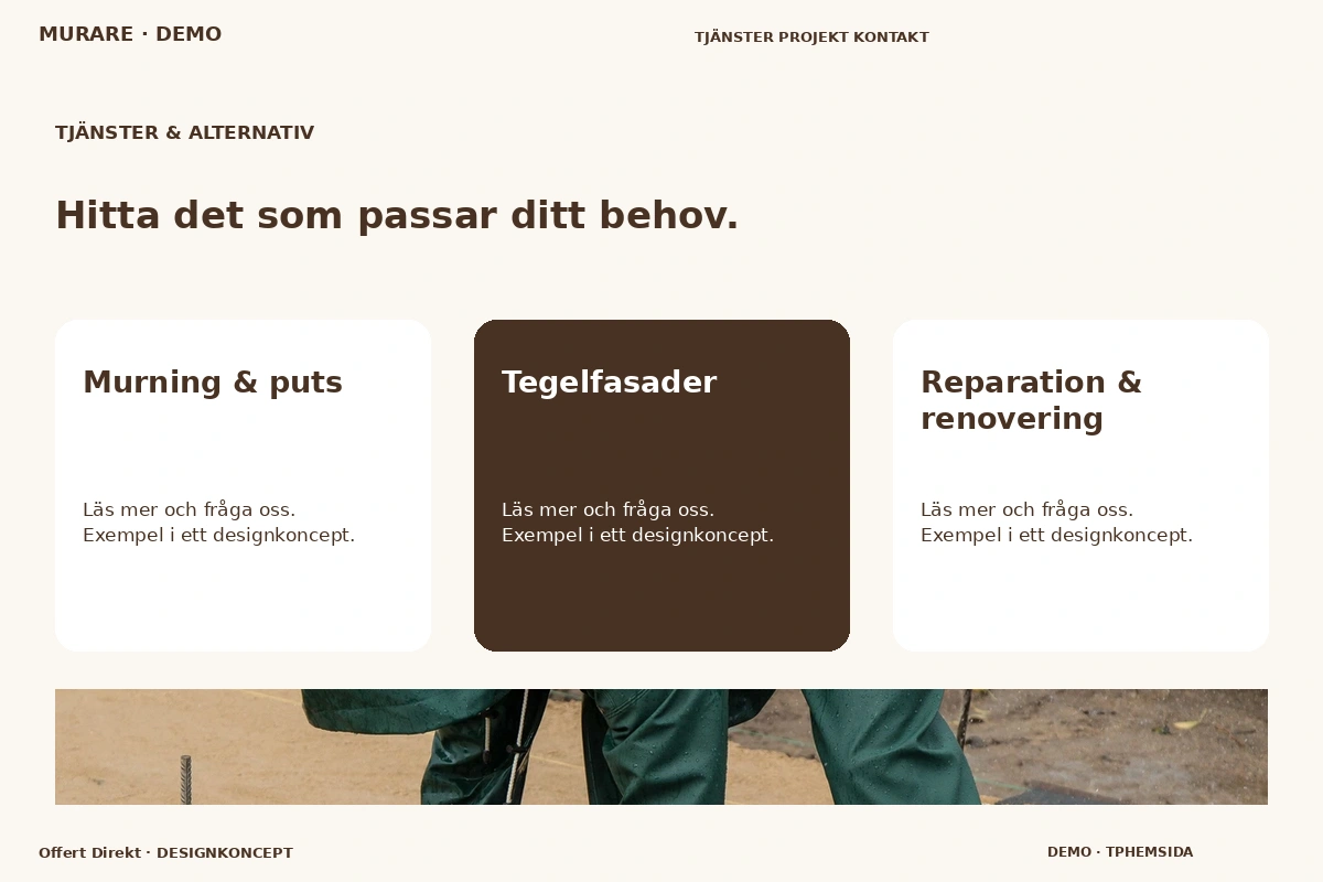 Offert Direkt – Tjänster & alternativ för murare