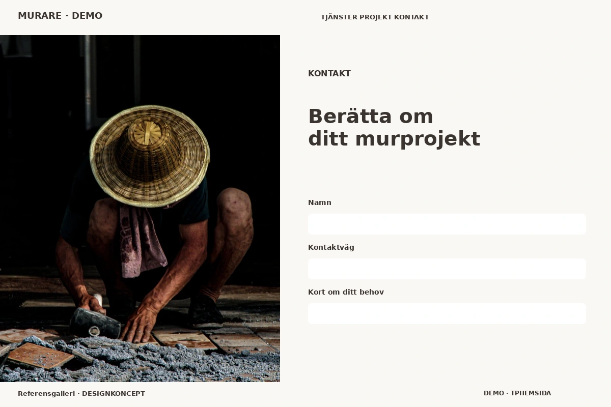 Referensgalleri – Kontakt för murare