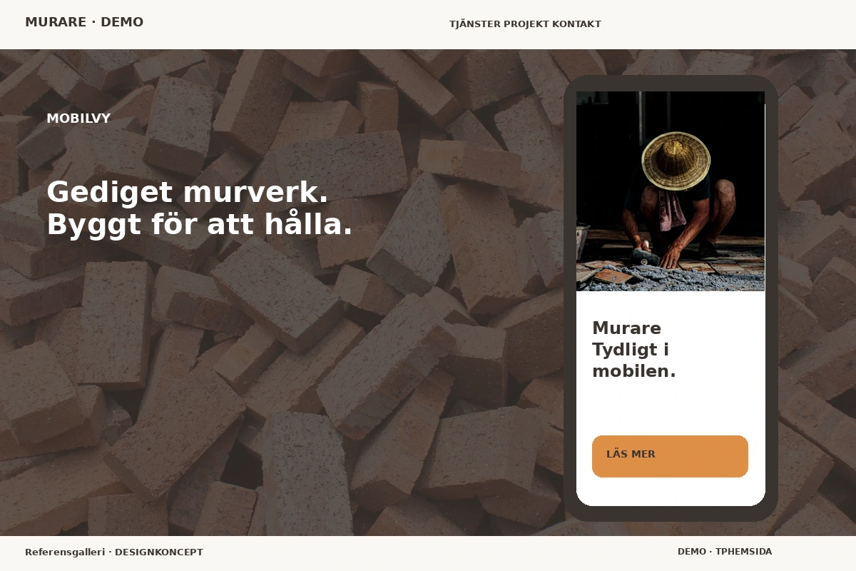 Referensgalleri – Mobilvy för murare