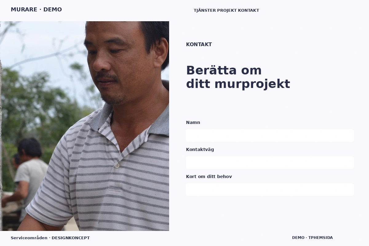 Serviceområden – Kontakt för murare