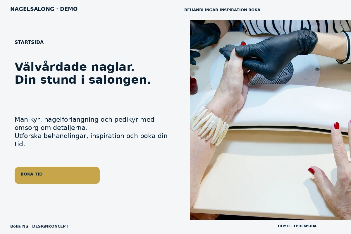 Boka Nu – Startsida för nagelsalong
