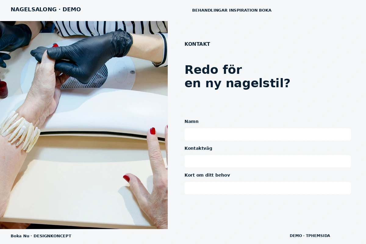 Boka Nu – Kontakt för nagelsalong