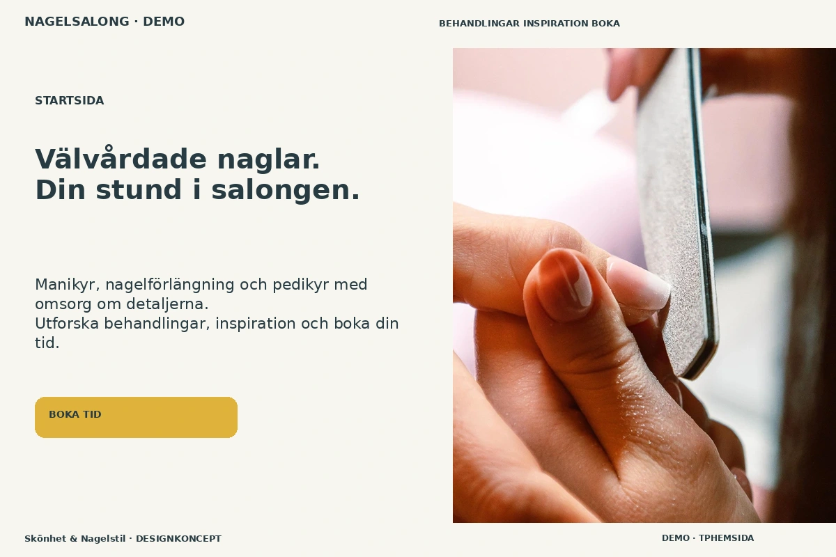 Skönhet & Nagelstil – Startsida för nagelsalong