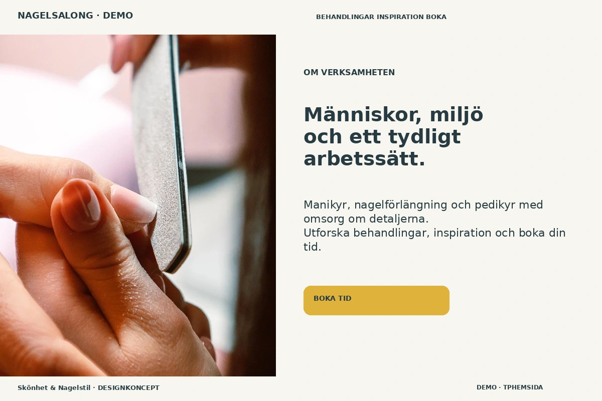 Skönhet & Nagelstil – Om verksamheten för nagelsalong