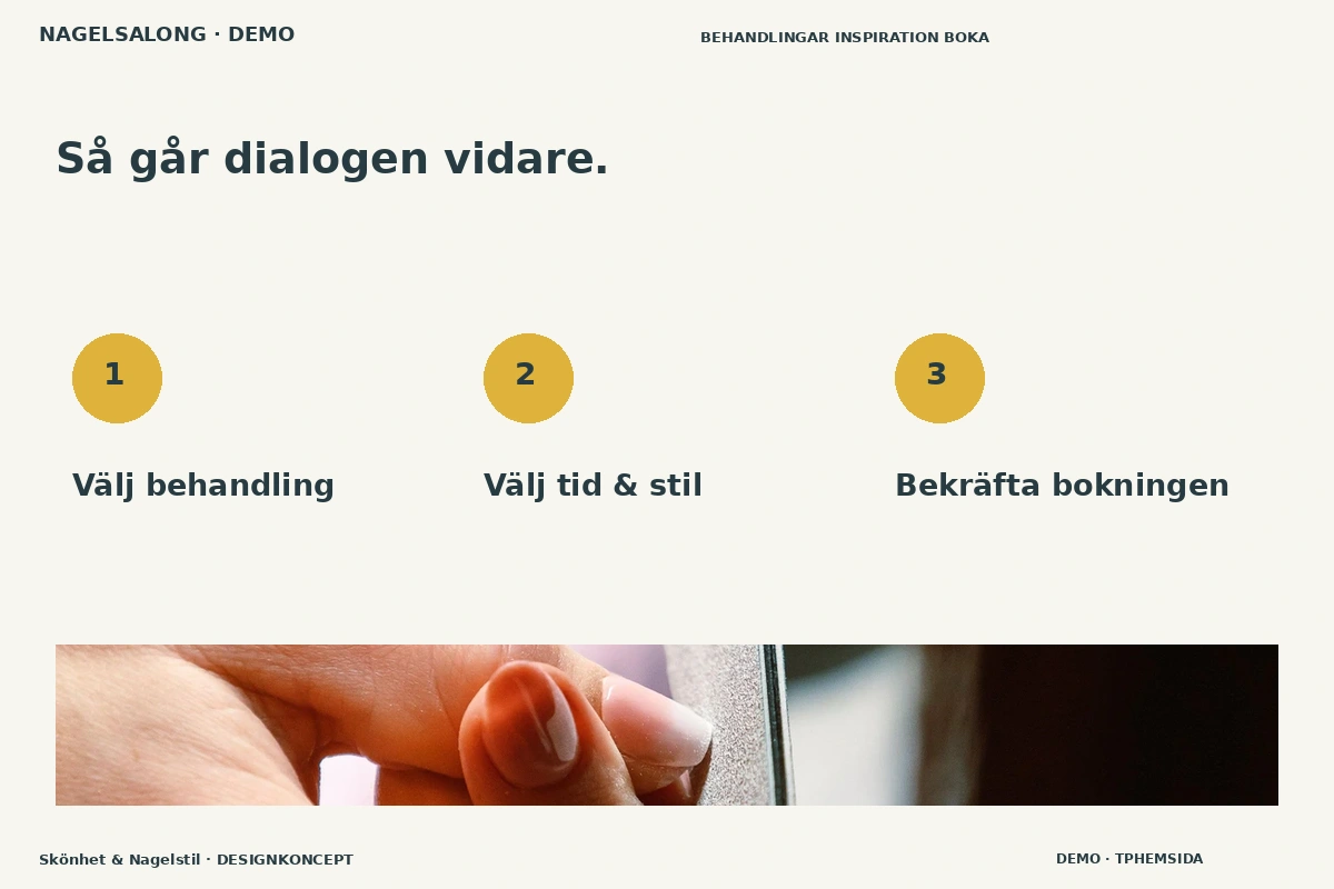 Skönhet & Nagelstil – Så fungerar dialogen för nagelsalong