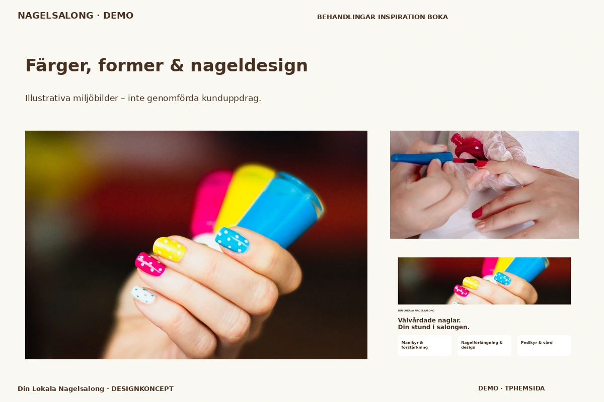 Din Lokala Nagelsalong – Färger, former & nageldesign för nagelsalong