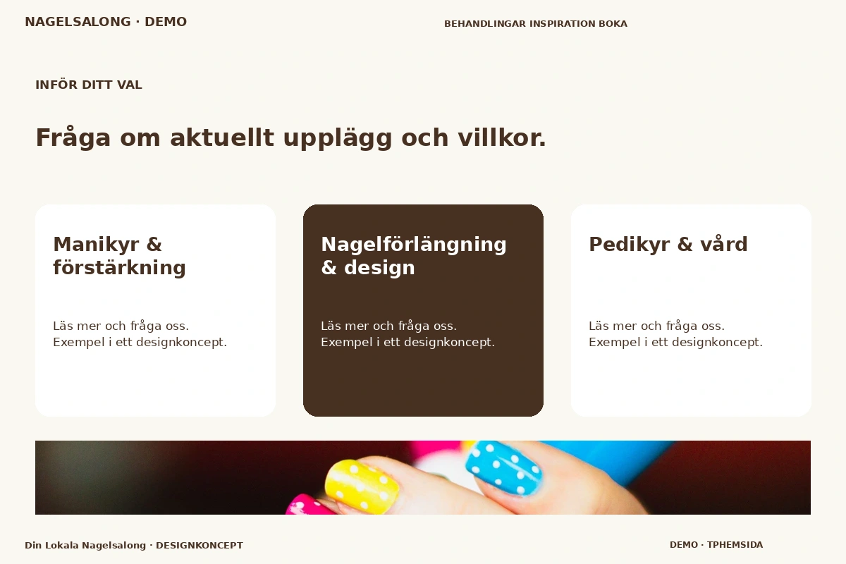 Din Lokala Nagelsalong – Alternativ & villkor för nagelsalong
