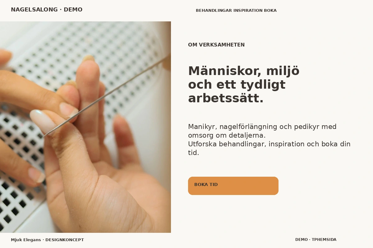 Mjuk Elegans – Om verksamheten för nagelsalong