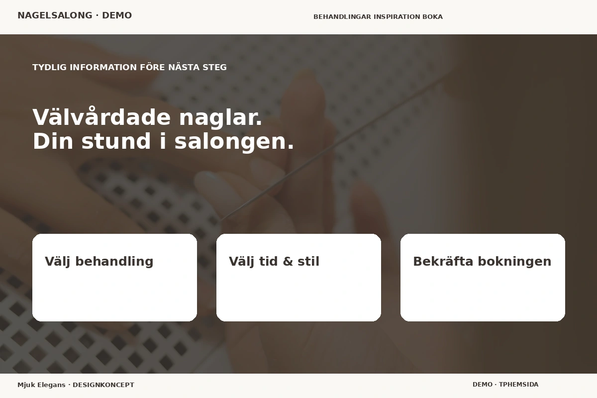 Mjuk Elegans – Inför ditt val för nagelsalong