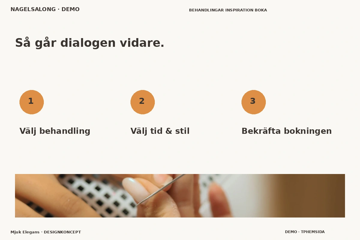 Mjuk Elegans – Så fungerar dialogen för nagelsalong
