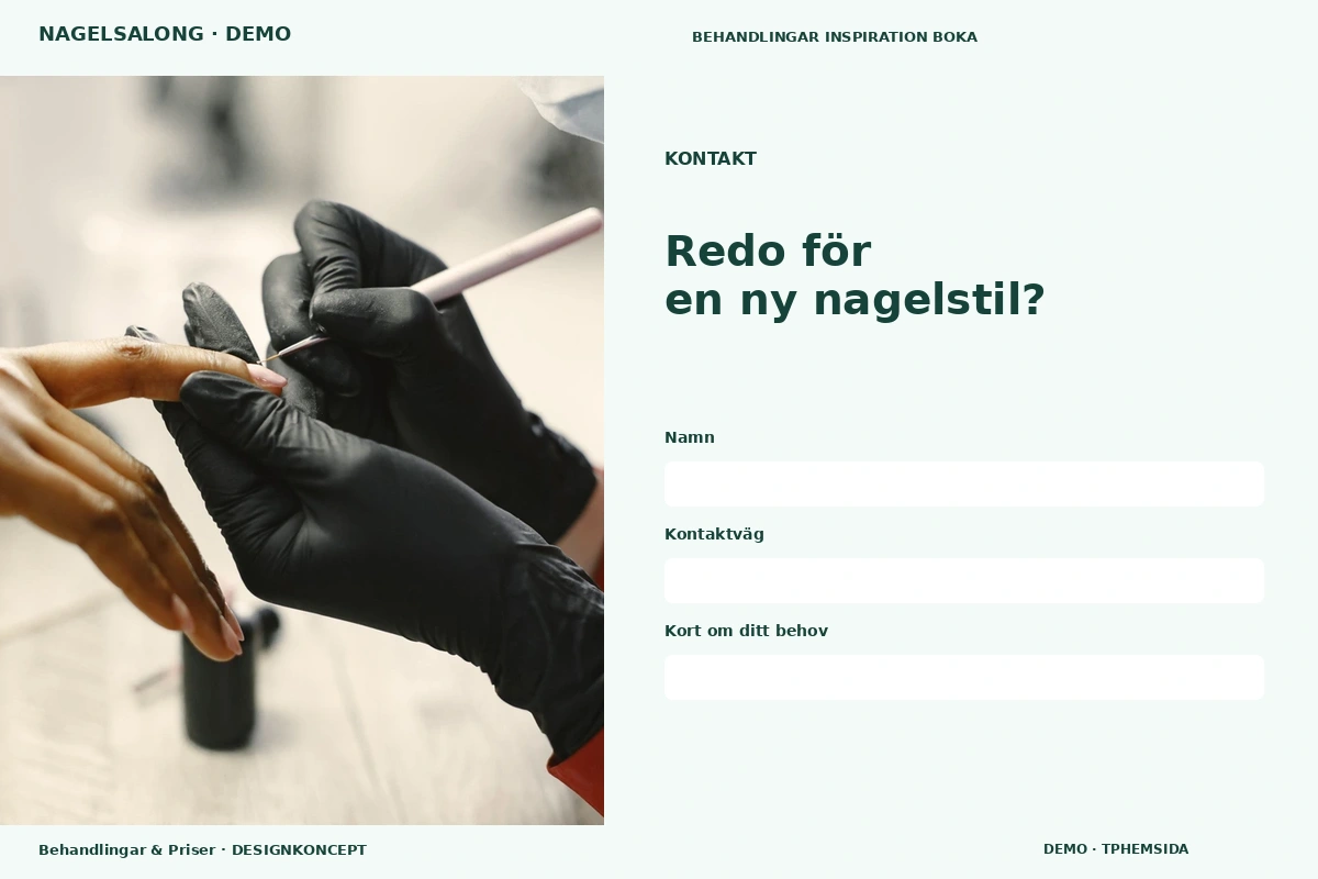 Behandlingar & Priser – Kontakt för nagelsalong