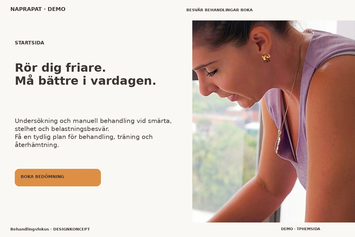 Behandlingsfokus – Startsida för naprapat