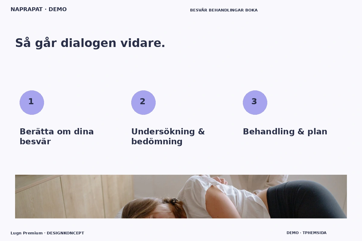 Lugn Premium – Så fungerar dialogen för naprapat
