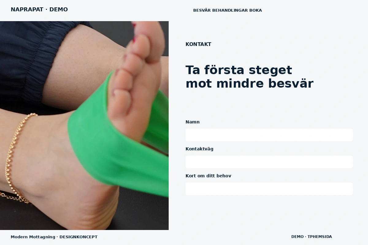 Modern Mottagning – Kontakt för naprapat