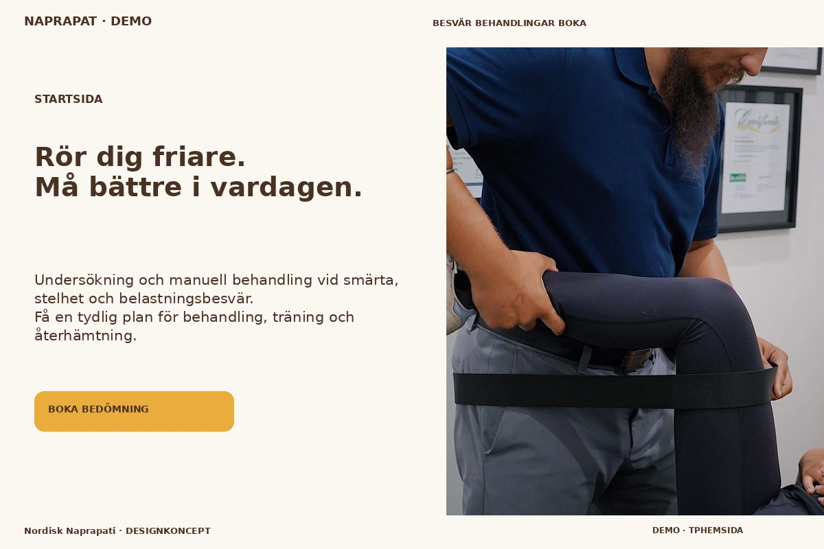 Nordisk Naprapati – Startsida för naprapat