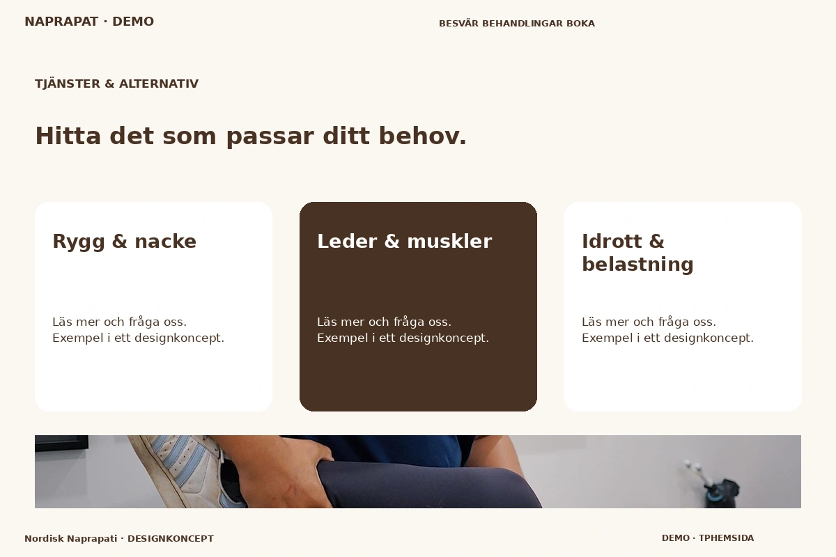 Nordisk Naprapati – Tjänster & alternativ för naprapat