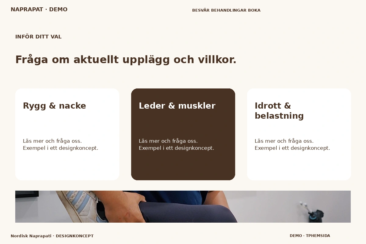 Nordisk Naprapati – Alternativ & villkor för naprapat