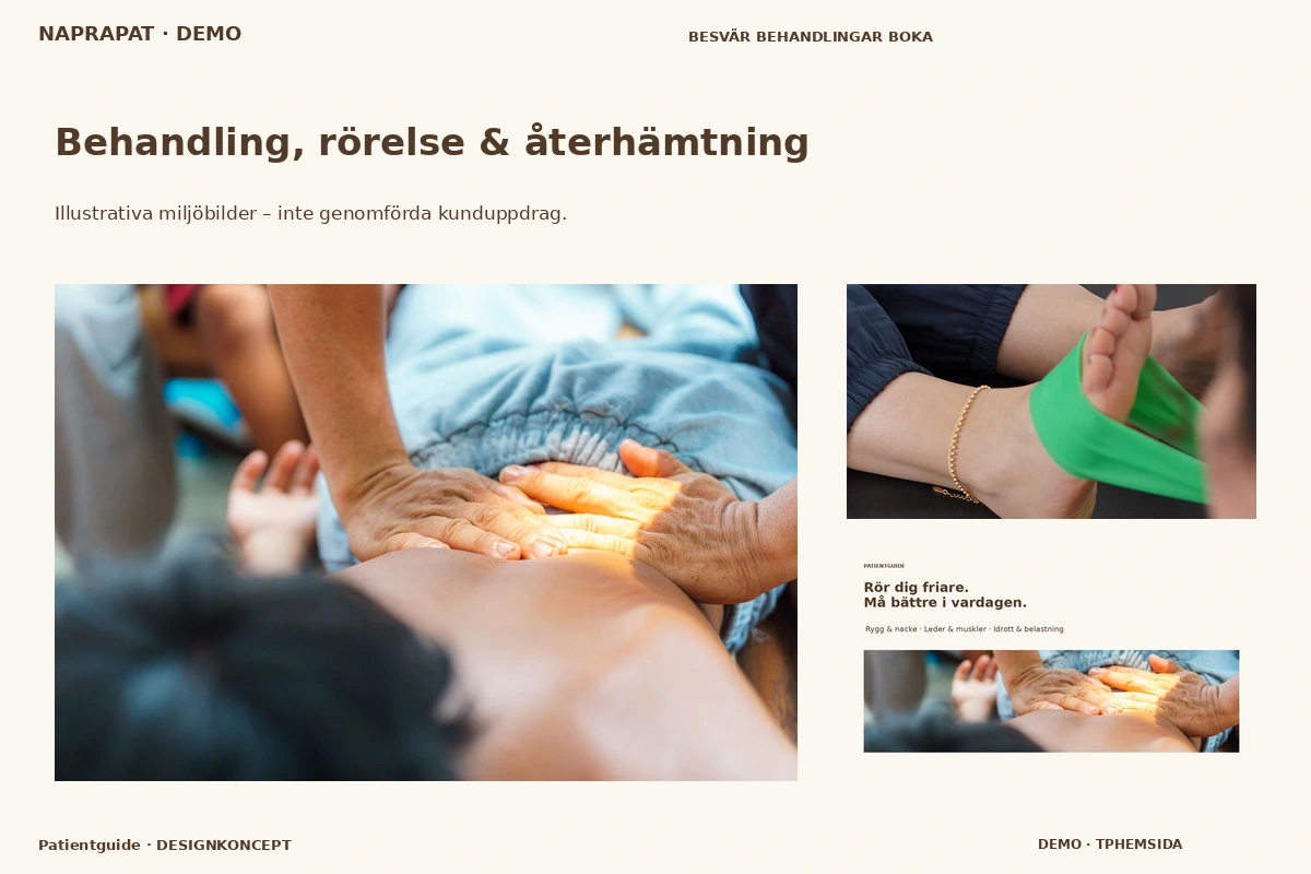 Patientguide – Behandling, rörelse & återhämtning för naprapat