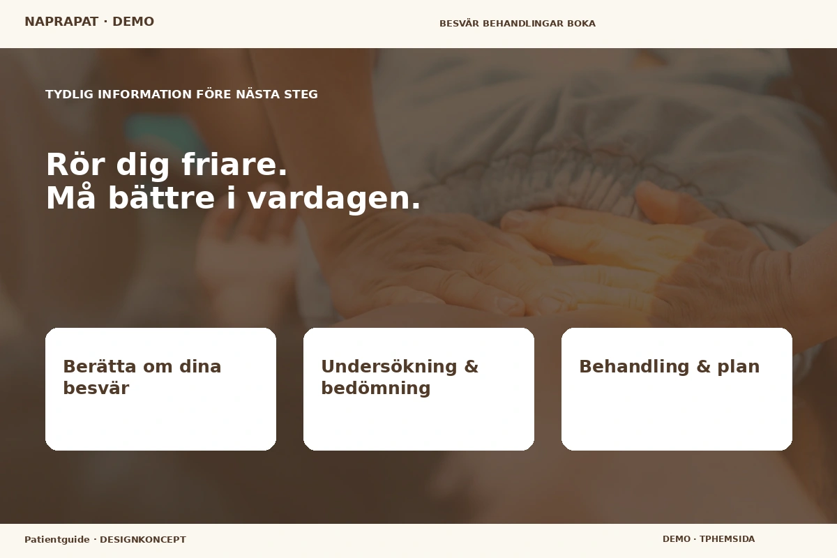 Patientguide – Inför ditt val för naprapat